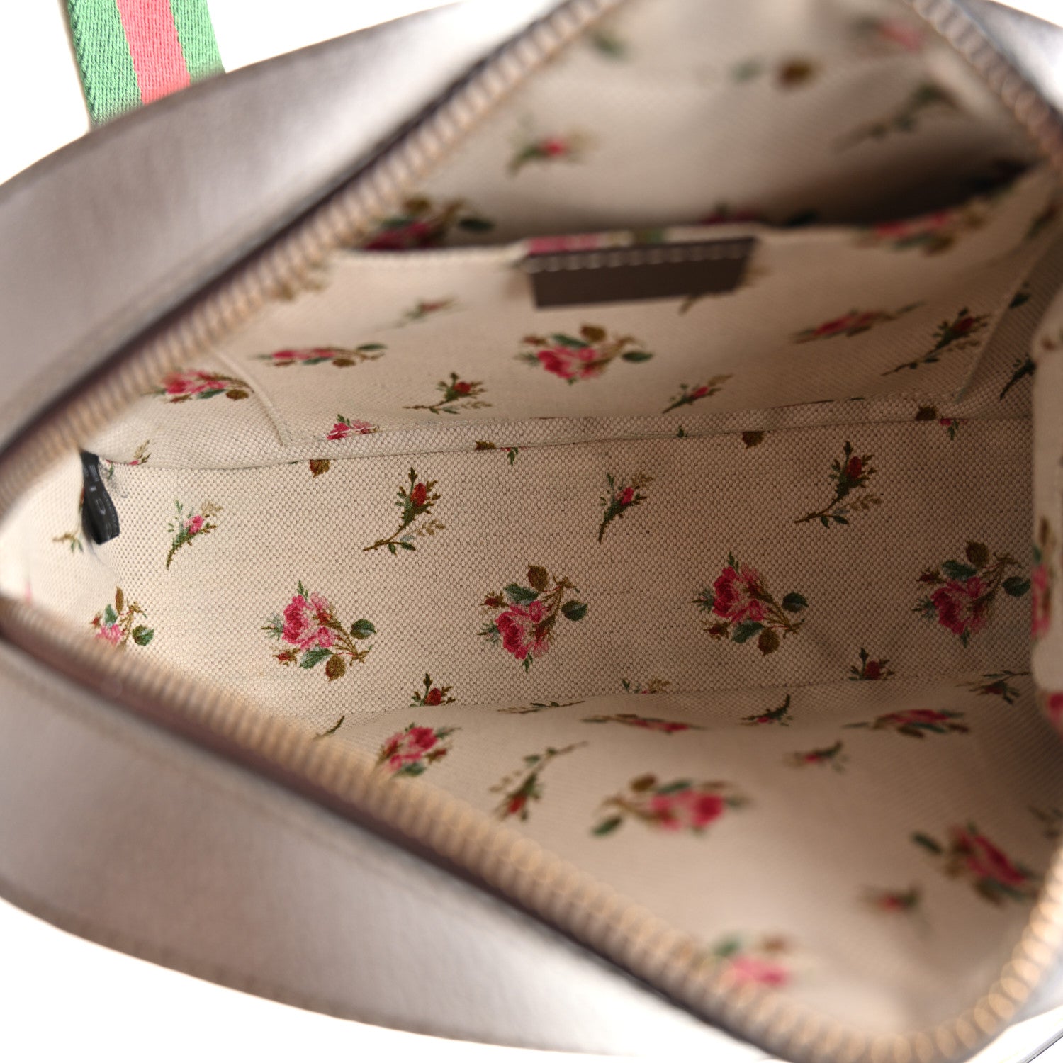 Gucci GG Supreme Monogram Web Neo Vintage Shoulder Bag Beige New Acero Crop 5 of 10