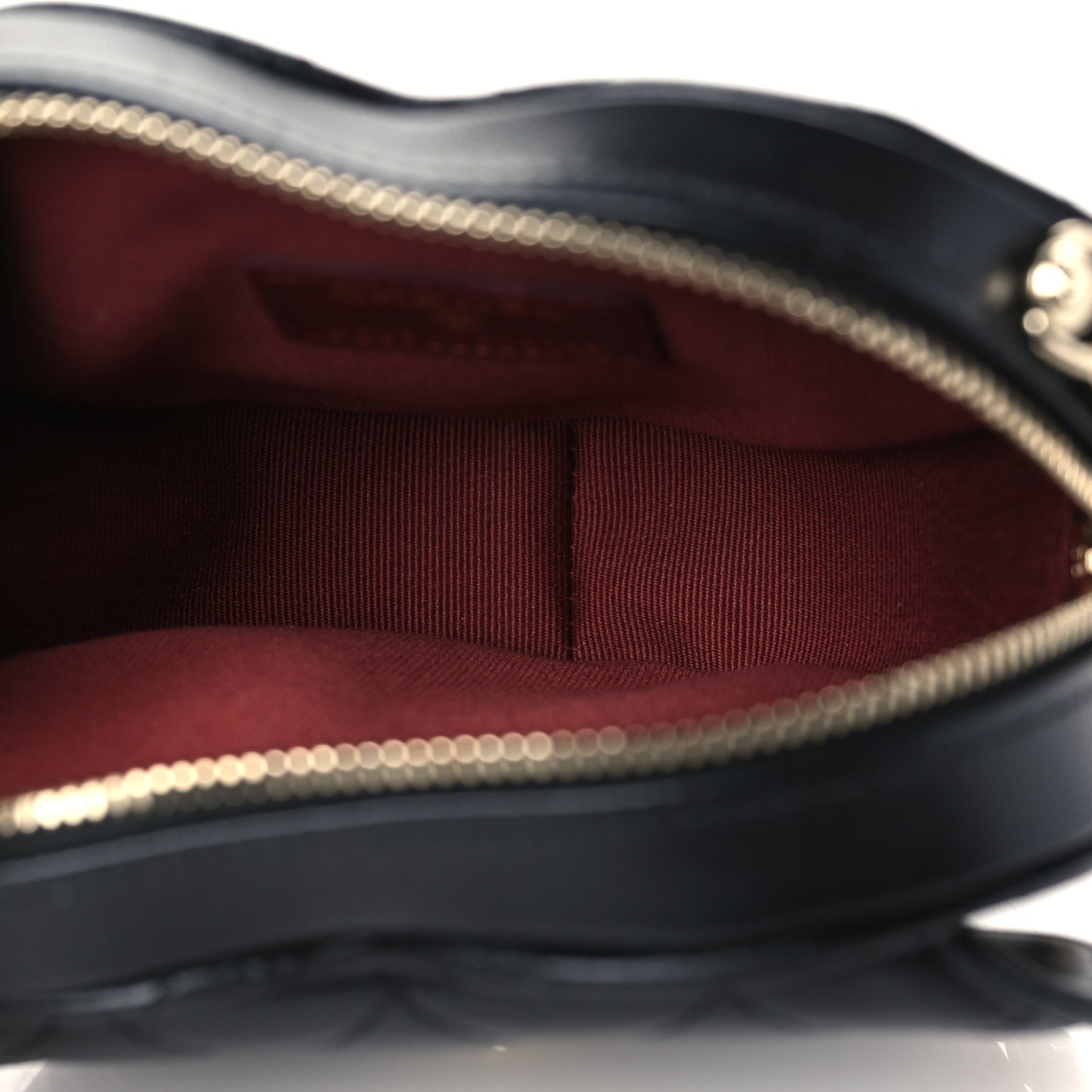 Lambskin Quilted CC In Love Heart Clutch With Chain Black
