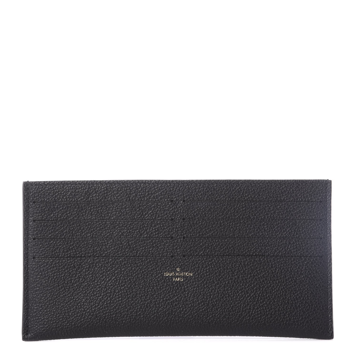Louis Vuitton Calfskin Felicie Chain Wallet Card Holder Insert Black 1 of 6