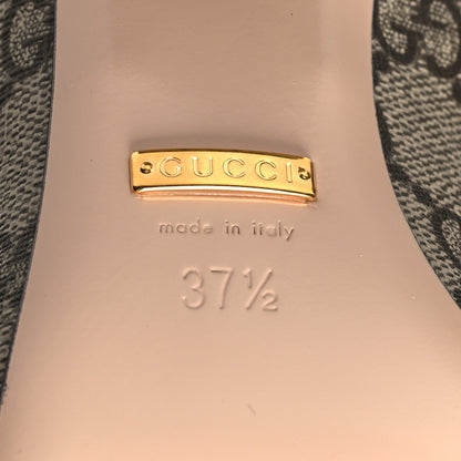 Gucci GG Supreme Monogram Malaga Kid Blondie 55mm Ankle Boots 37.5 Beige Ebony New Acero 7 of 9