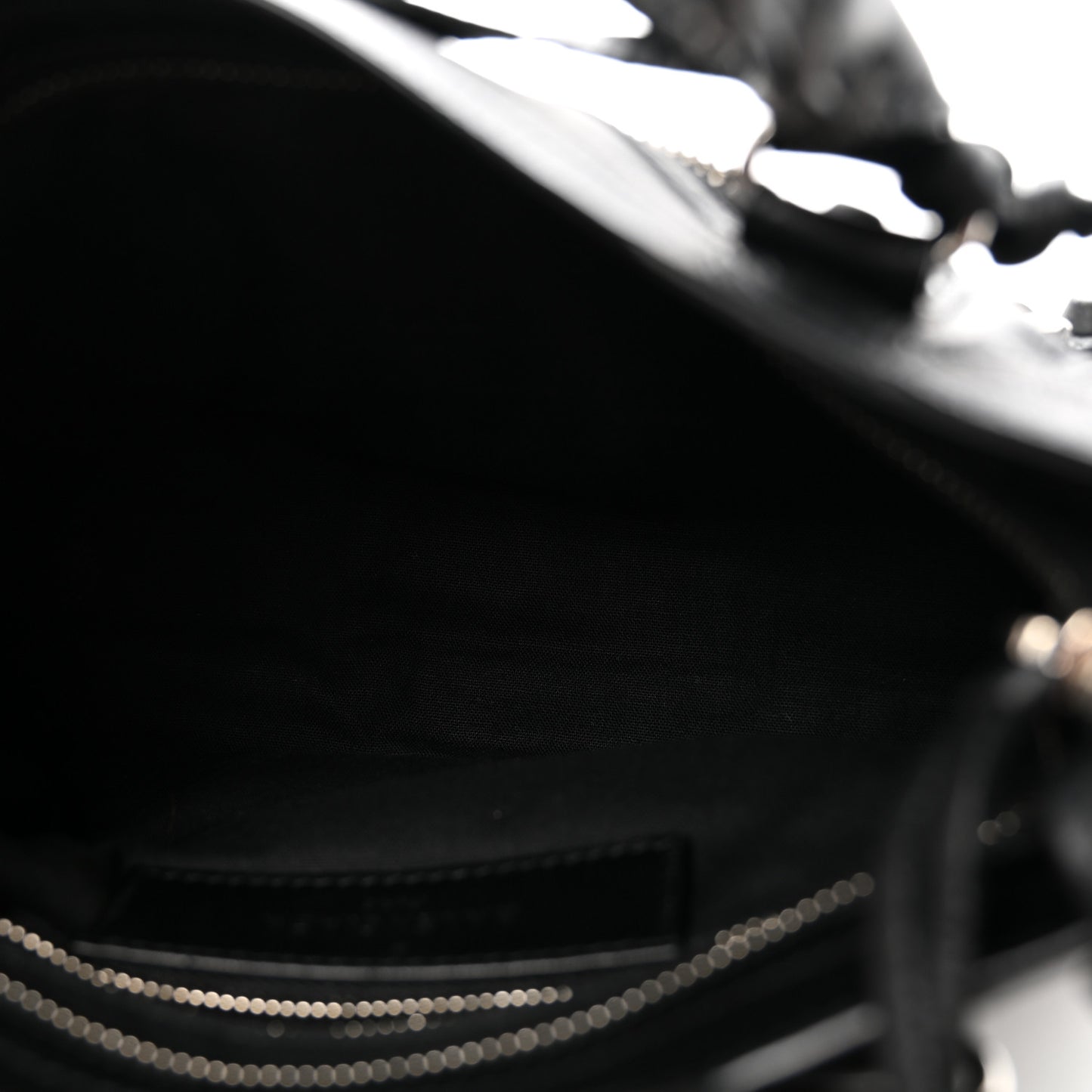 Matte Goatskin Rubber Covered Classic Hardware Mini City Black