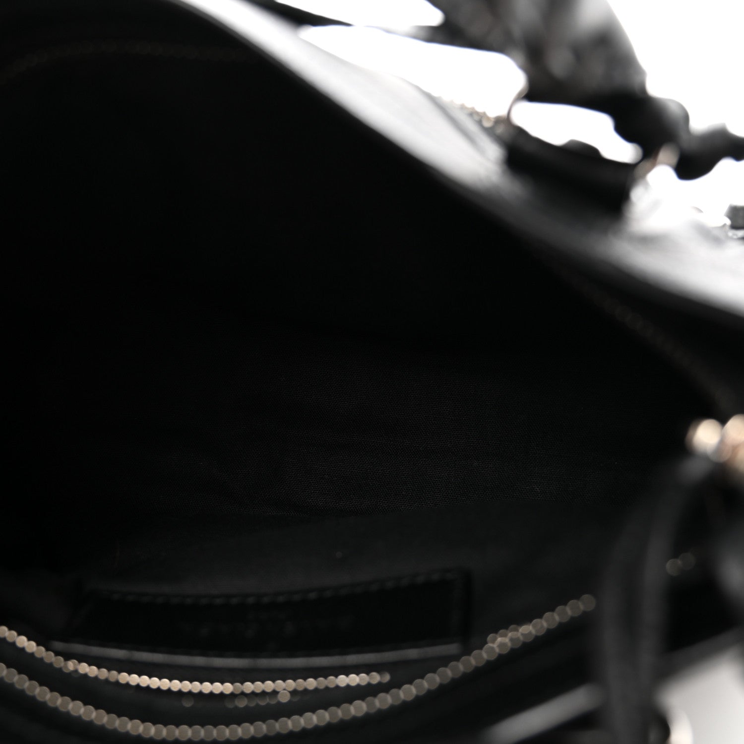 Balenciaga Matte Goatskin Rubber Covered Classic Hardware Mini City Black 6 of 11
