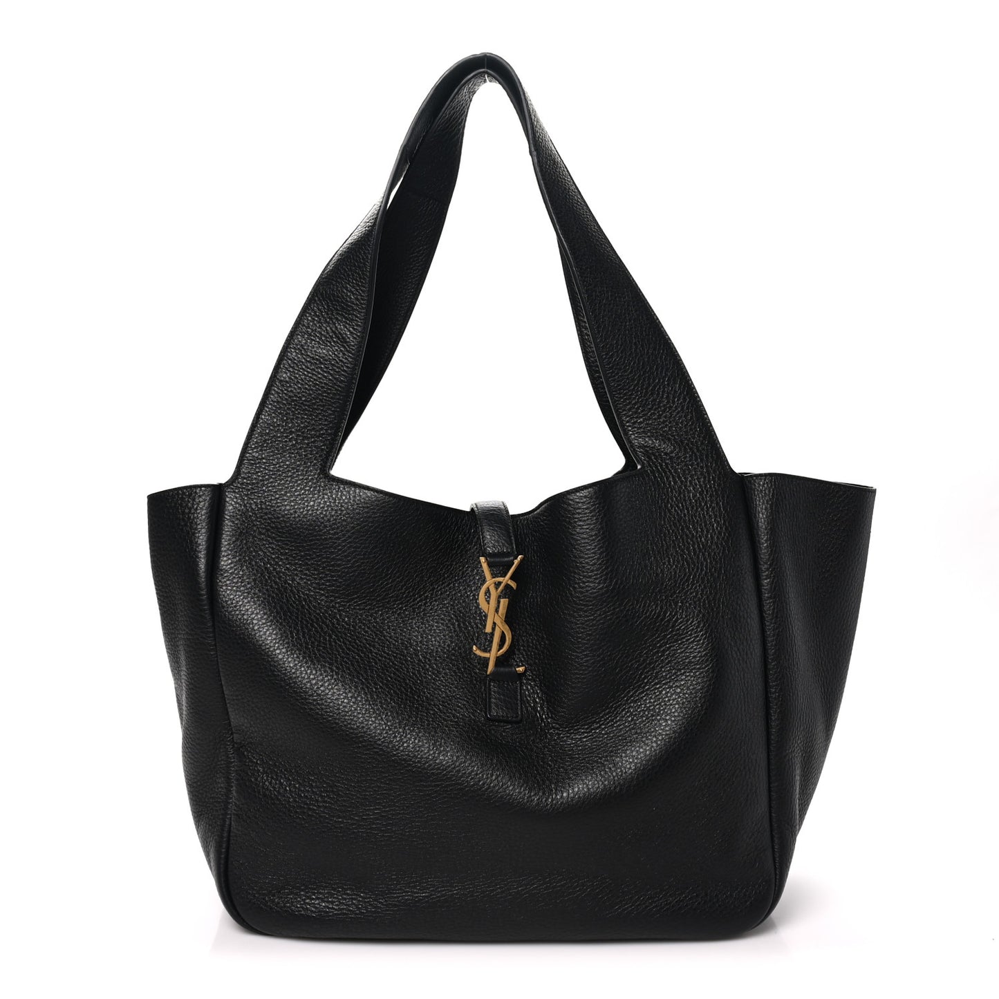 Grained Deerskin Bea Tote Black