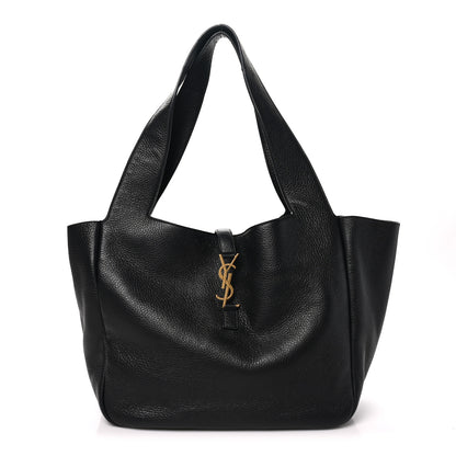 Saint Laurent Grained Deerskin Bea Tote Black 1 of 9