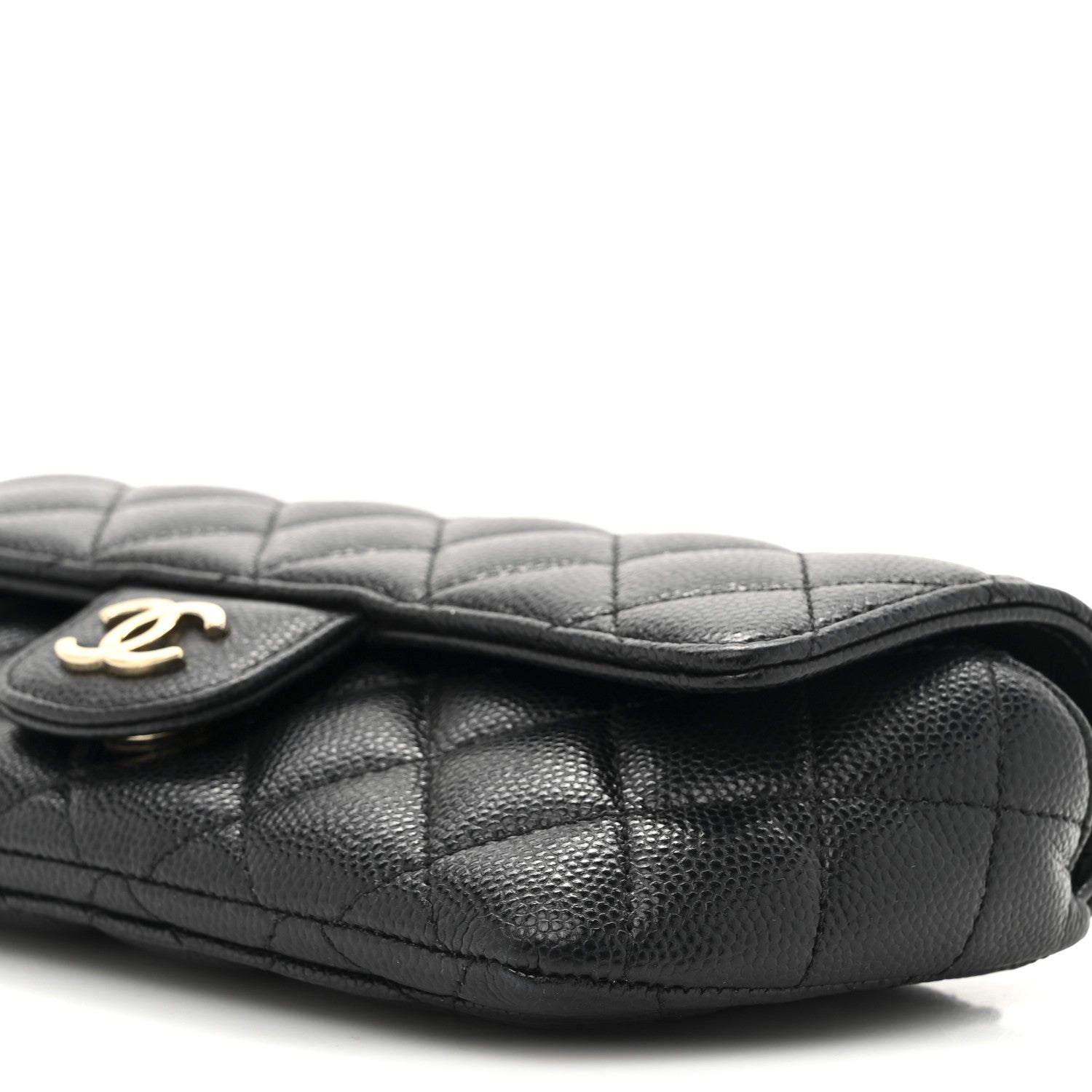 Chanel Caviar Quilted Glasses Case With Chain Black 9 of 10