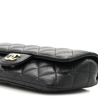 Chanel Caviar Quilted Glasses Case With Chain Black 9 of 10