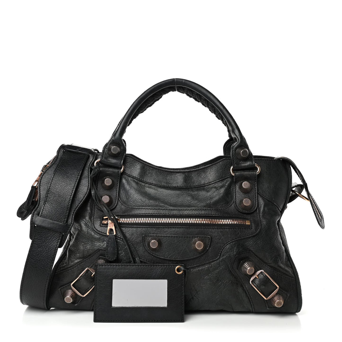 Agneau Giant 21 Rose Gold Hardware City Black