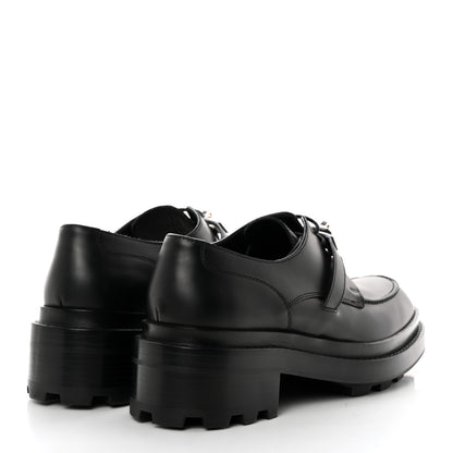 Hermes Glossed Calfskin First Oxford 38.5 Black 4 of 9