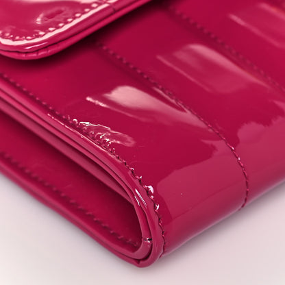 Saint Laurent Patent Matelasse Monogram Small Vicky Chain Bag Bubblegum 8 of 12