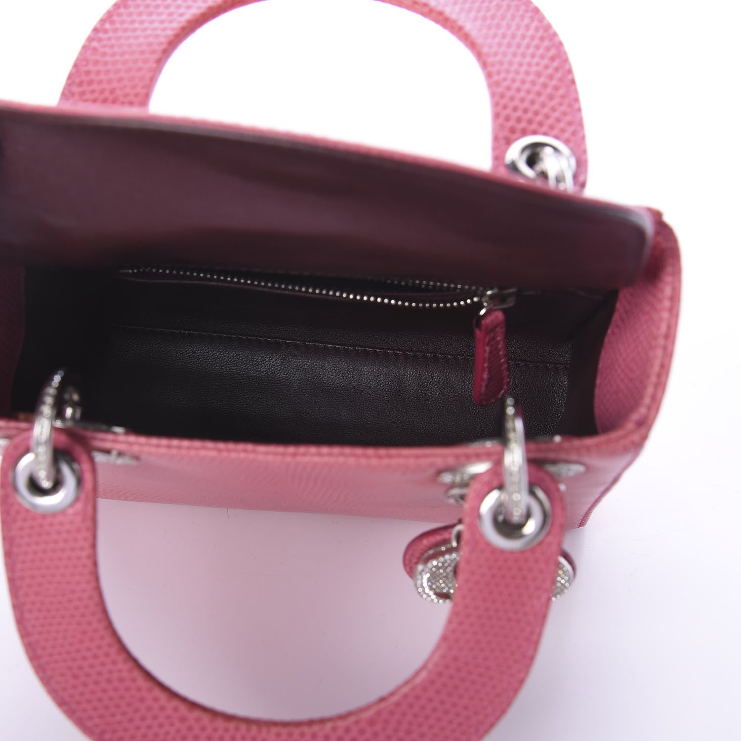 Christian Dior Lizard Swarovski Crystal Mini Lady Dior Pink 5 of 9