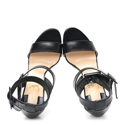 Christian Louboutin Kid Multipot 100 Sandals 39 Black 2 of 8