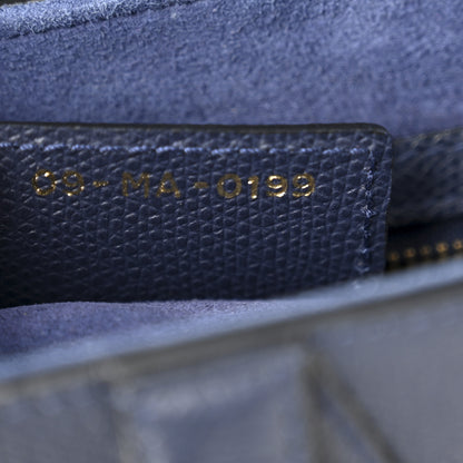 Christian Dior Grained Calfskin Saddle Bag Navy 7 of 11