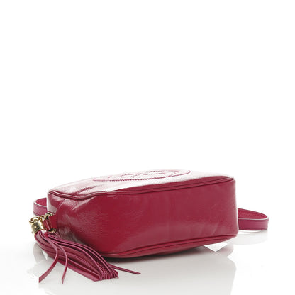 Gucci Soft Patent Small Soho Disco Bag Bright Bougainvillea 4 of 7
