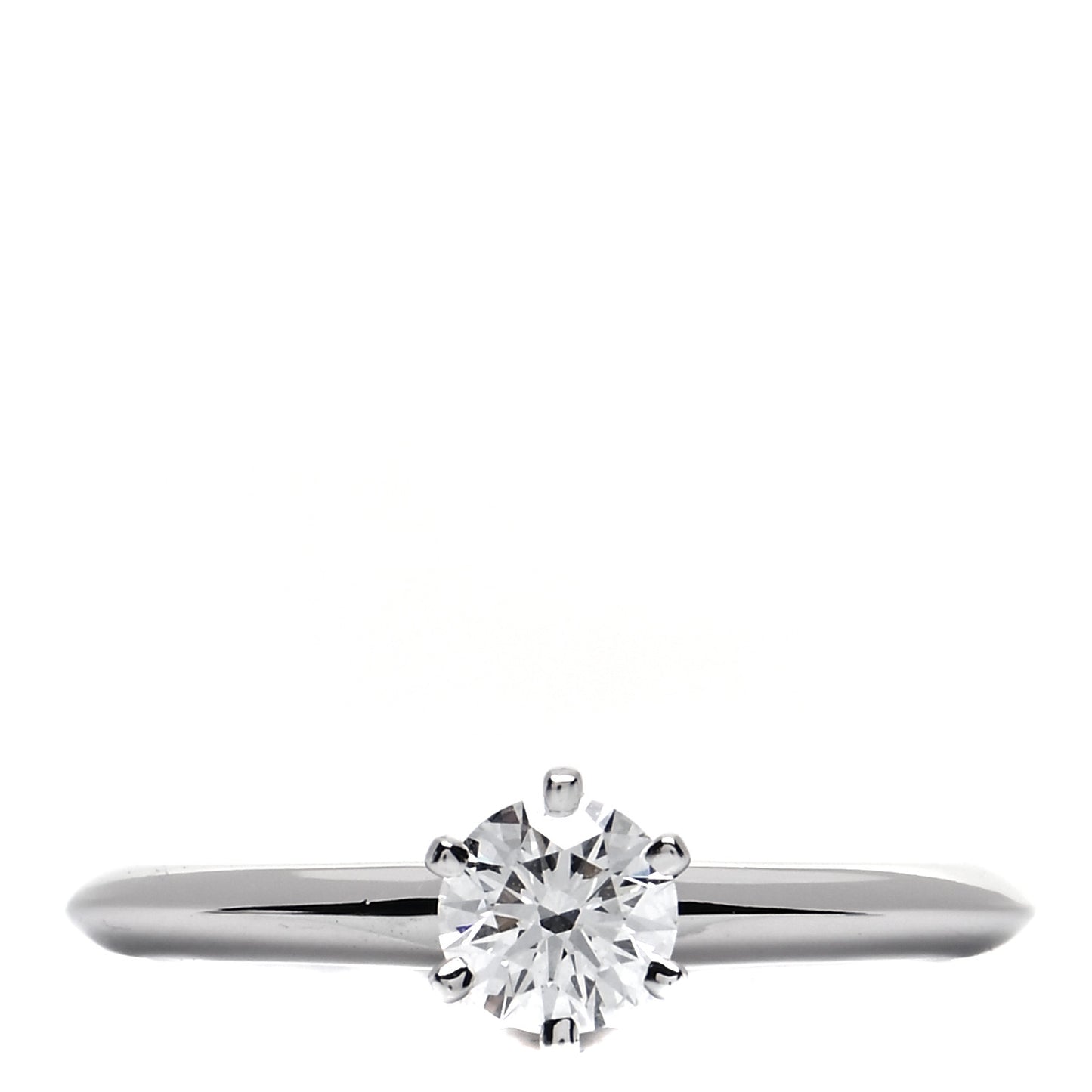 Platinum Diamond .36ct Solitaire Engagement Ring 50 5.5