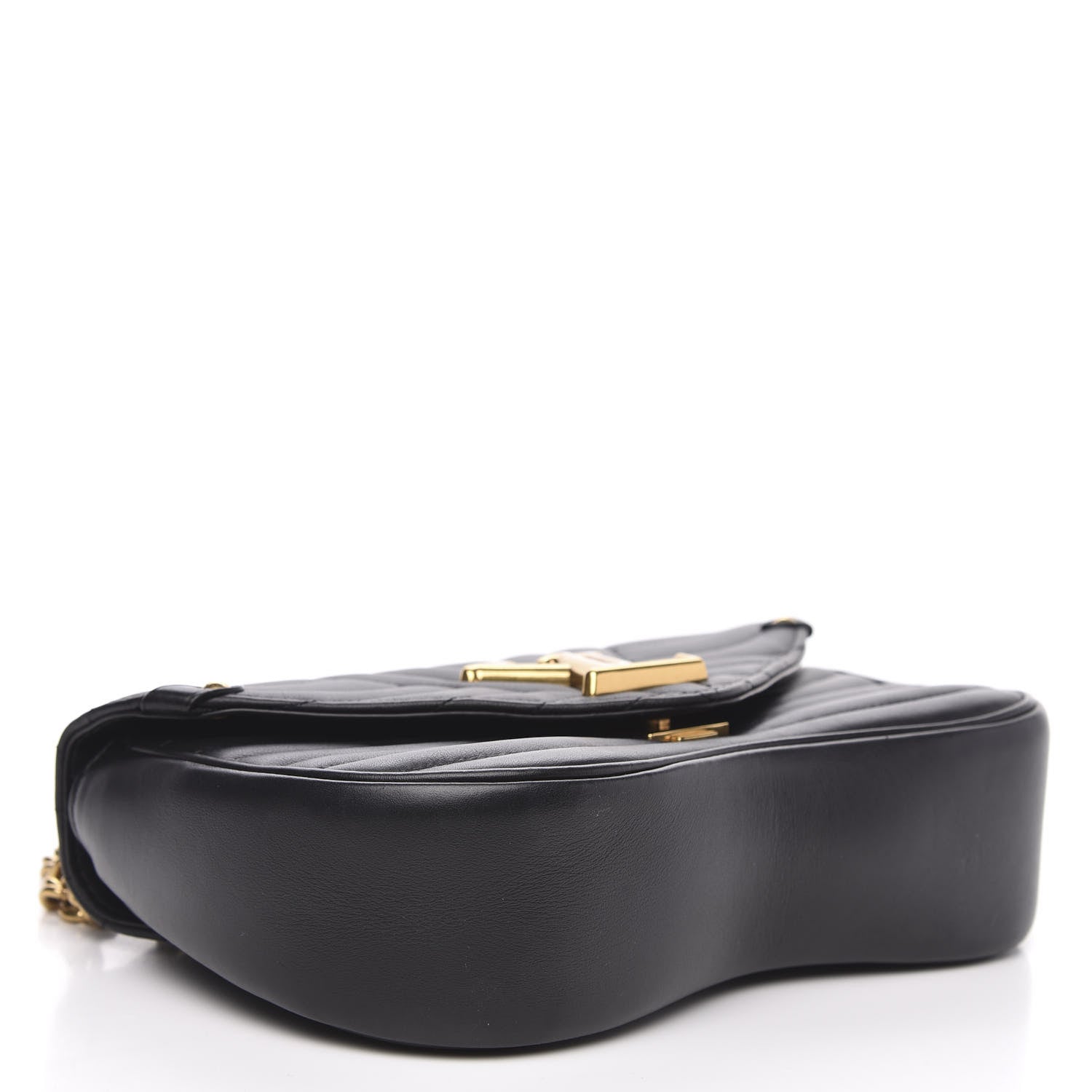 Louis Vuitton Calfskin New Wave Chain MM Black 4 of 11