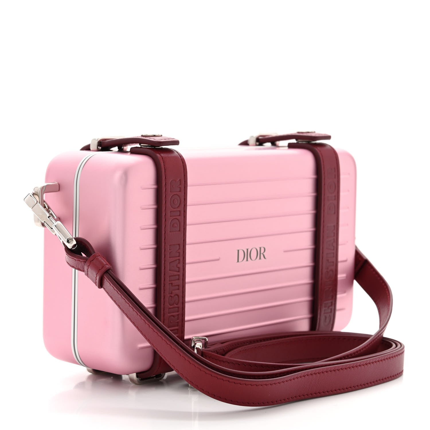 Christian Dior X RIMOWA Aluminum Personal Clutch On Strap Rose 3 of 12