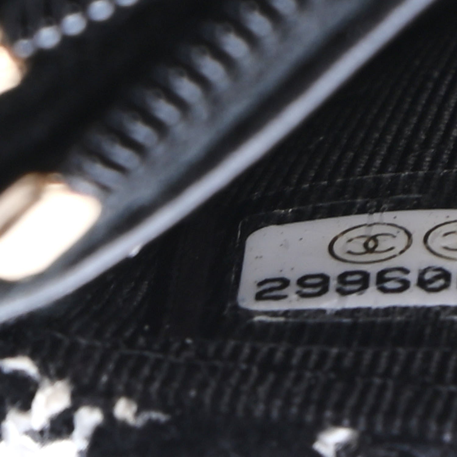 Chanel Tweed Quilted Wallet On Chain WOC Black Ecru White 7 of 10