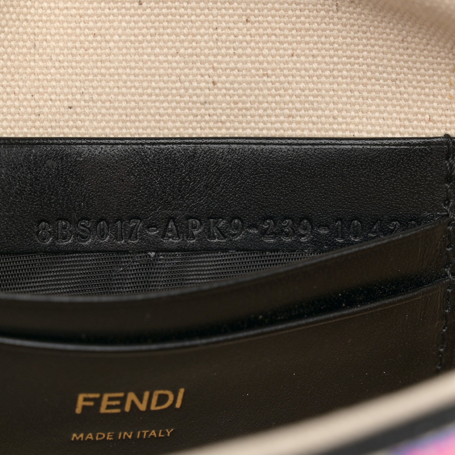 Fendi Canvas Vitello Seta FF Embroidered Chinese Valentines Day Mini Baguette Multicolor 7 of 10
