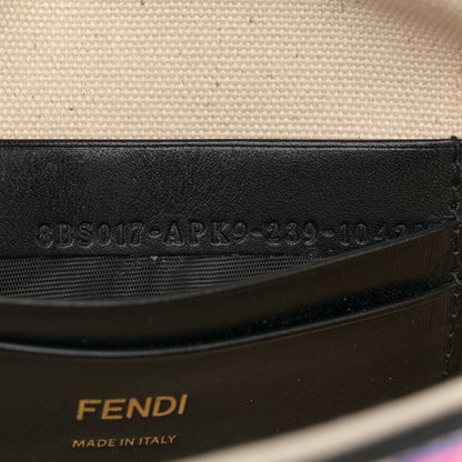 Fendi Canvas Vitello Seta FF Embroidered Chinese Valentines Day Mini Baguette Multicolor 7 of 10