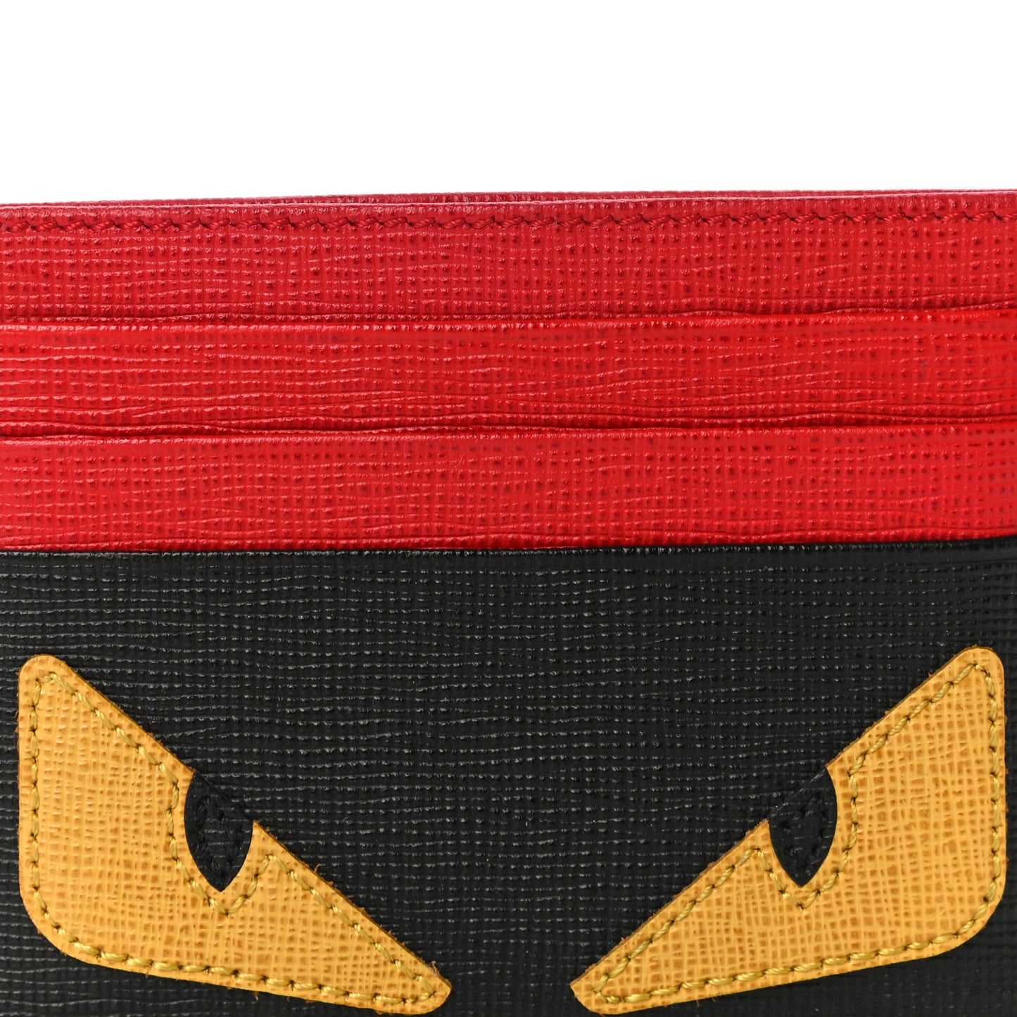 Vitello Elite Monster Eyes Card Holder Black Yellow Red