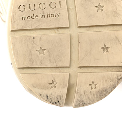 Gucci Calfskin Logo Womens Rhyton Sneakers 37 Ivory 10 of 13