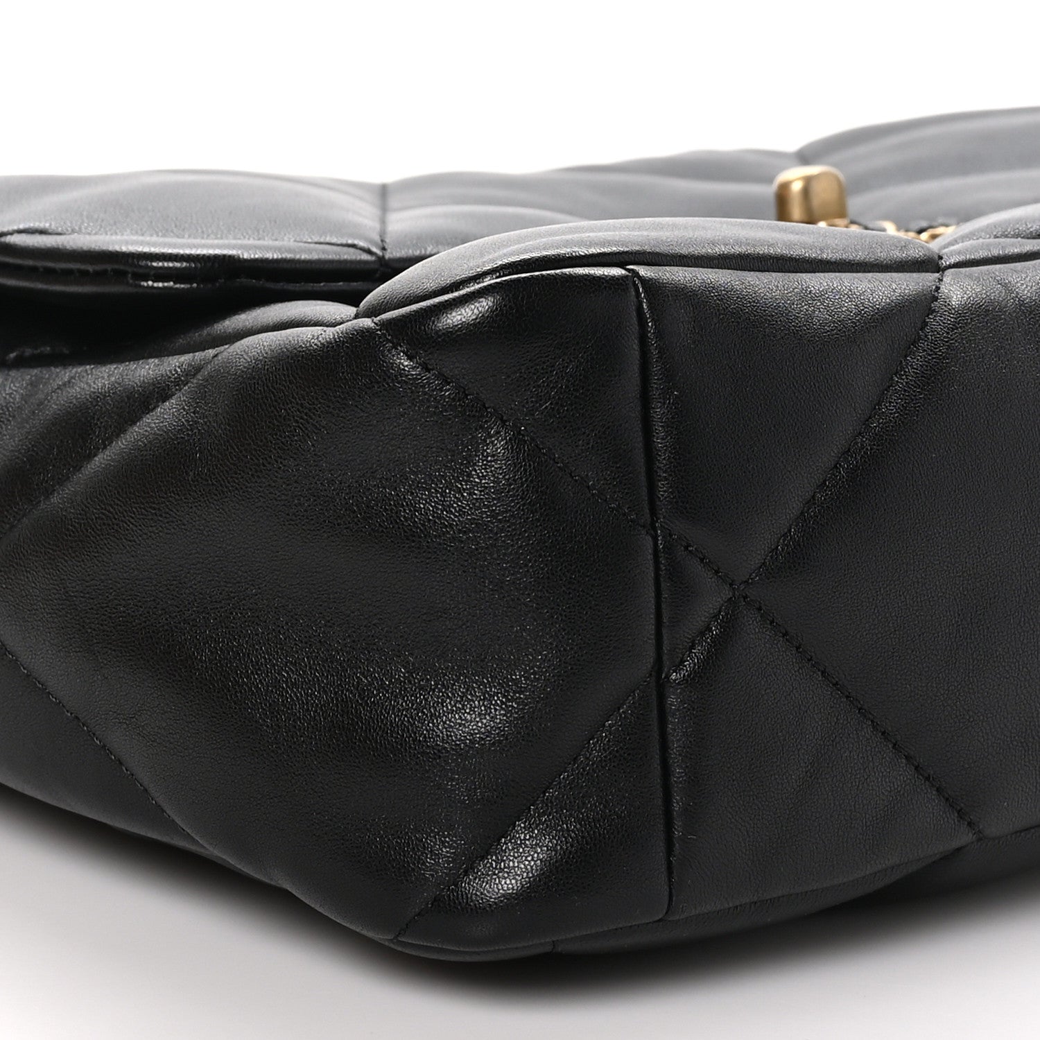 Chanel Lambskin Quilted Large Chanel 19 Flap Black 9 of 10