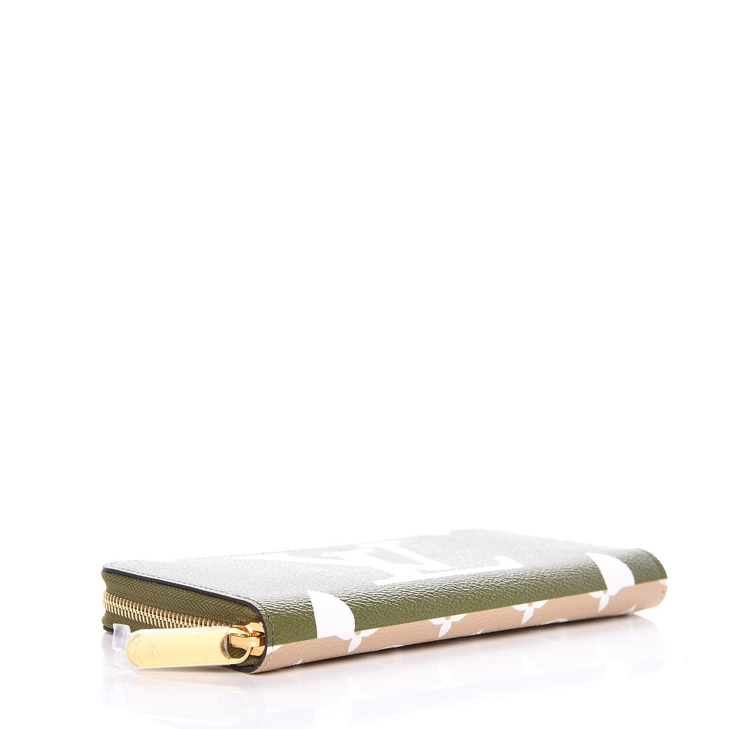 Monogram Giant Zippy Wallet Kaki White