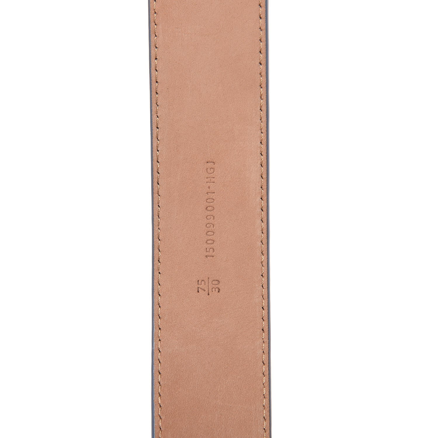 Fendi Vitello Elite FF Belt 75 30 Ceruleo 6 of 7