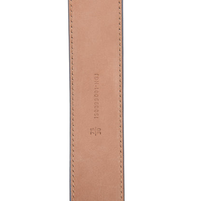Fendi Vitello Elite FF Belt 75 30 Ceruleo 6 of 7