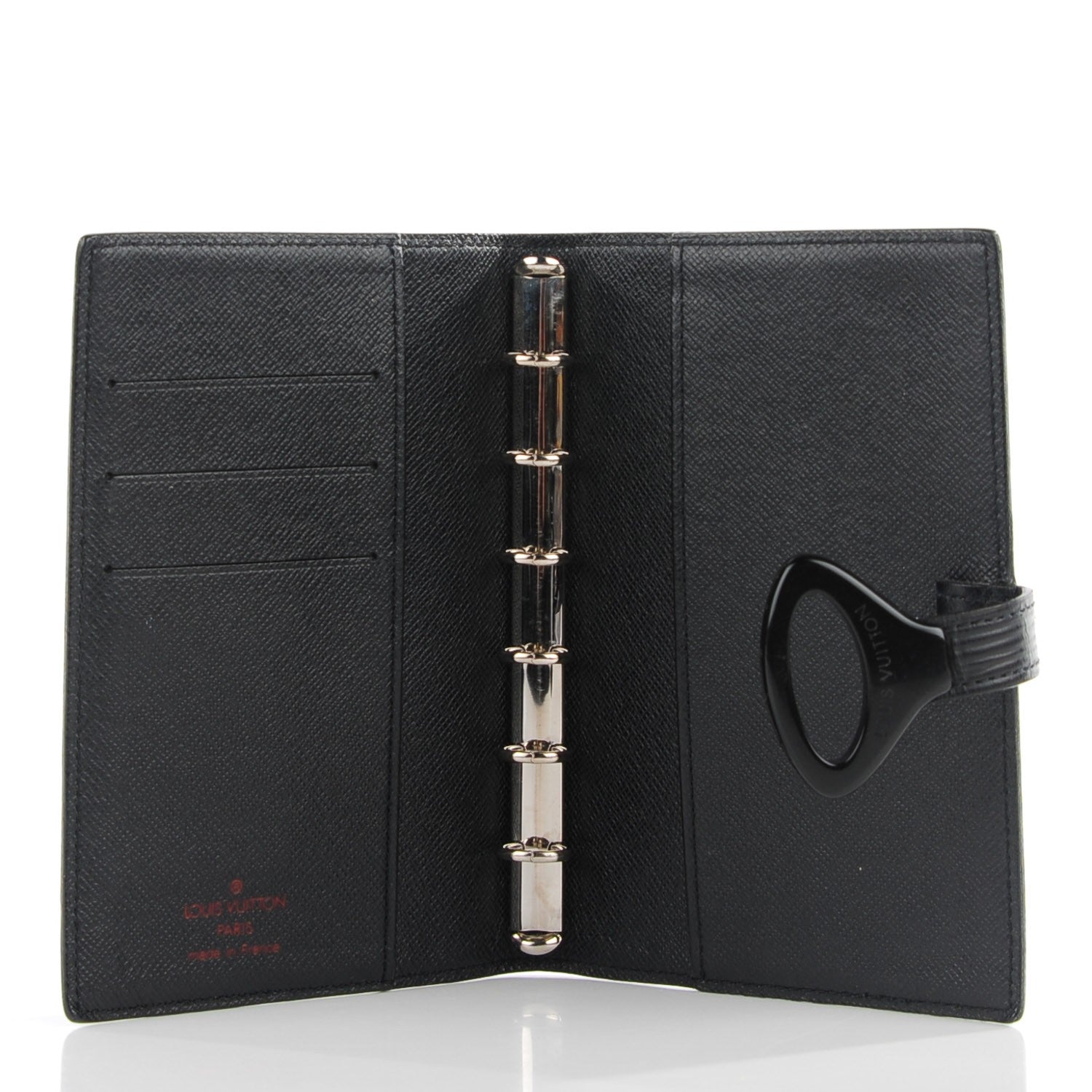 Louis Vuitton Epi Small Z Fonctionnel Ring Agenda Cover Black 5 of 7