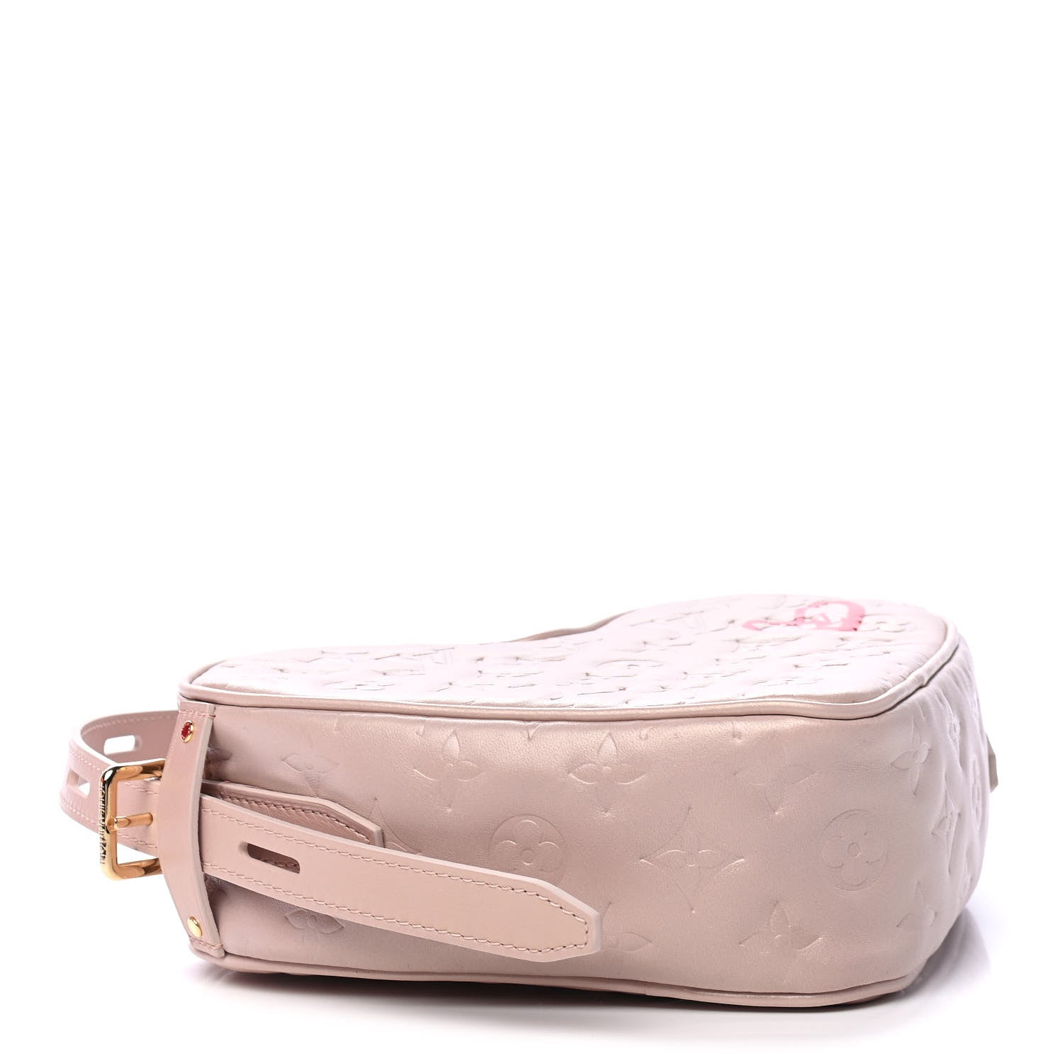 Louis Vuitton Lambskin Embossed Monogram Fall In Love Sac Coeur Light Pink 3 of 5