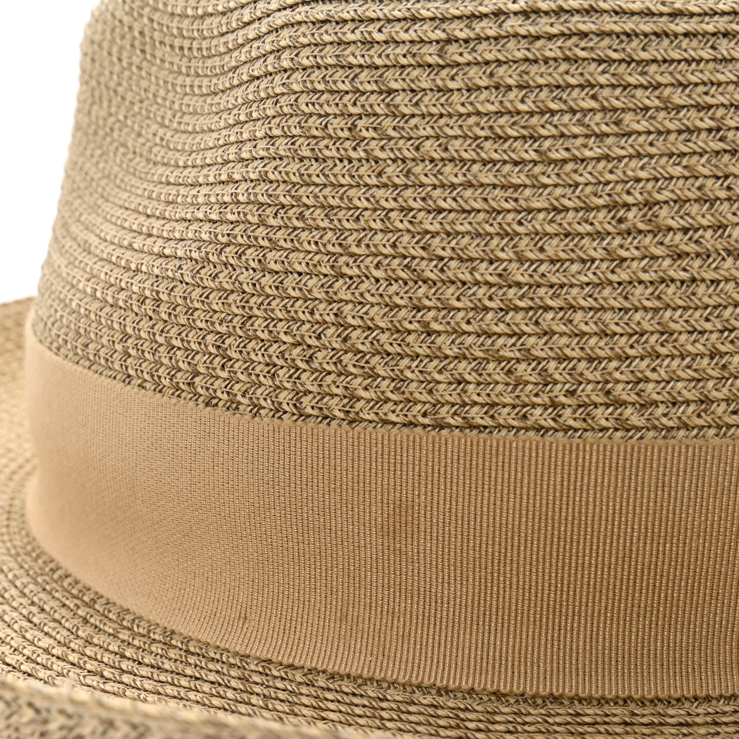 Straw Grosgrain Hat 58