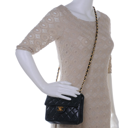 Chanel Lambskin Mini Flap Navy 2 of 8