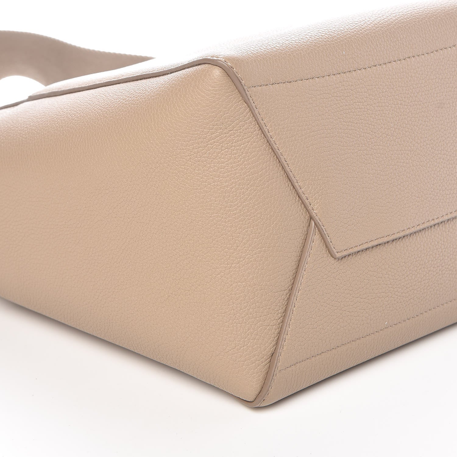Celine Soft Grained Calfskin Sangle Bucket Bag Dune 8 of 9
