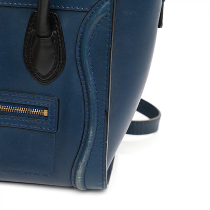 Celine Smooth Calfskin Nano Luggage Ocean Blue 14 of 17