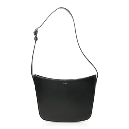 Celine Shiny Calfskin Medium Croque Bag Black 1 of 11