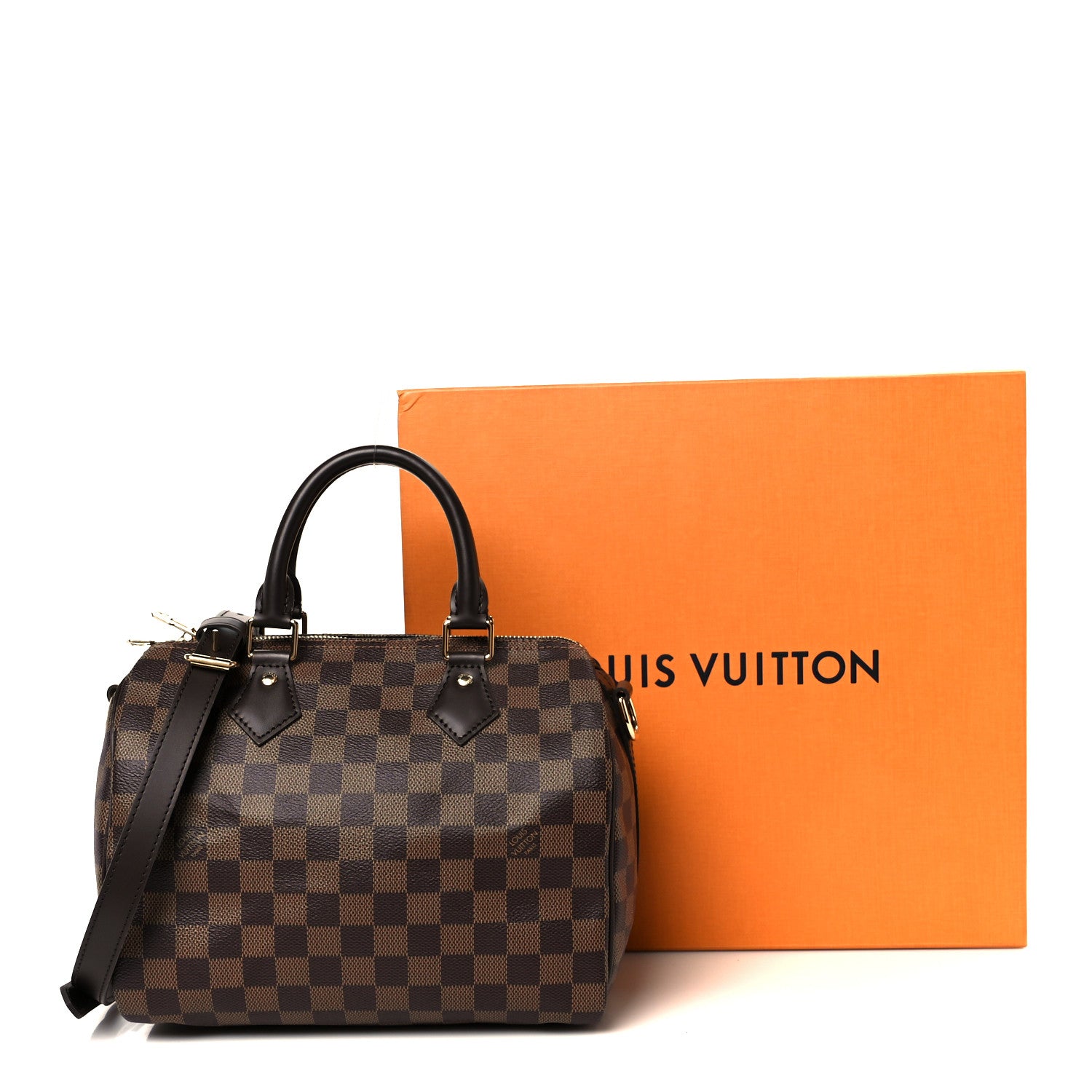 Louis Vuitton Damier Ebene Speedy Bandouliere 25 12 of 12