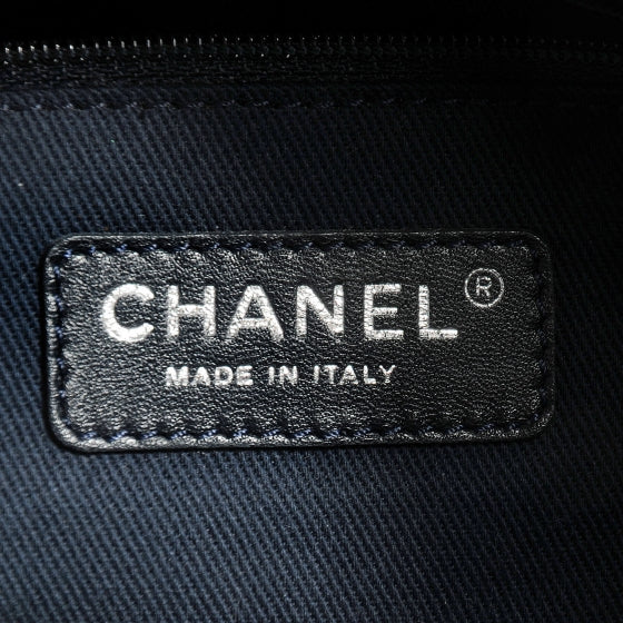 Denim Large Shopping Tote Blue