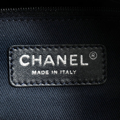 Chanel Denim Large Shopping Tote Blue 6 of 7