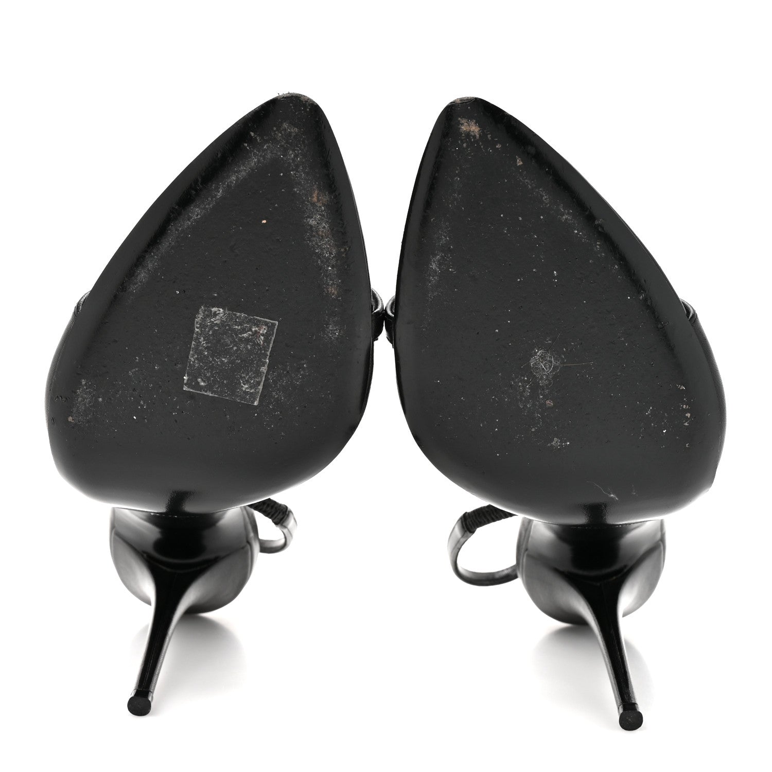 Saint Laurent Calfskin Gippy 110mm Sandals  40 Black 6 of 9