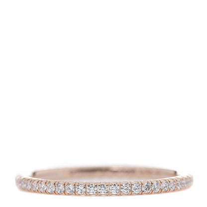 Cartier 18K Pink Gold Diamond 1.5mm Étincelle de Wedding Band Ring 53 6.5 3 of 5