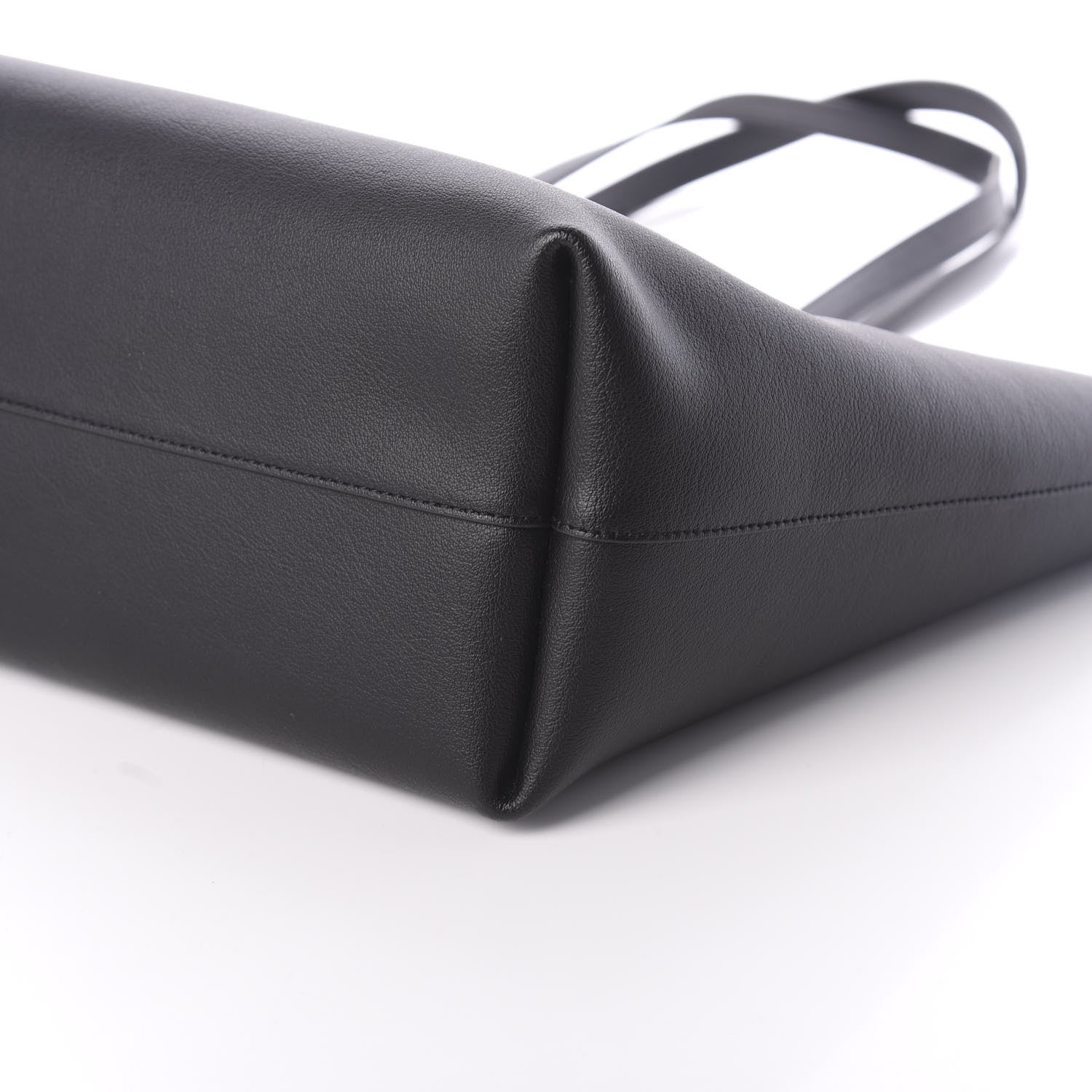 Saint Laurent Calfskin Large Shopping Tote Black 9 of 9