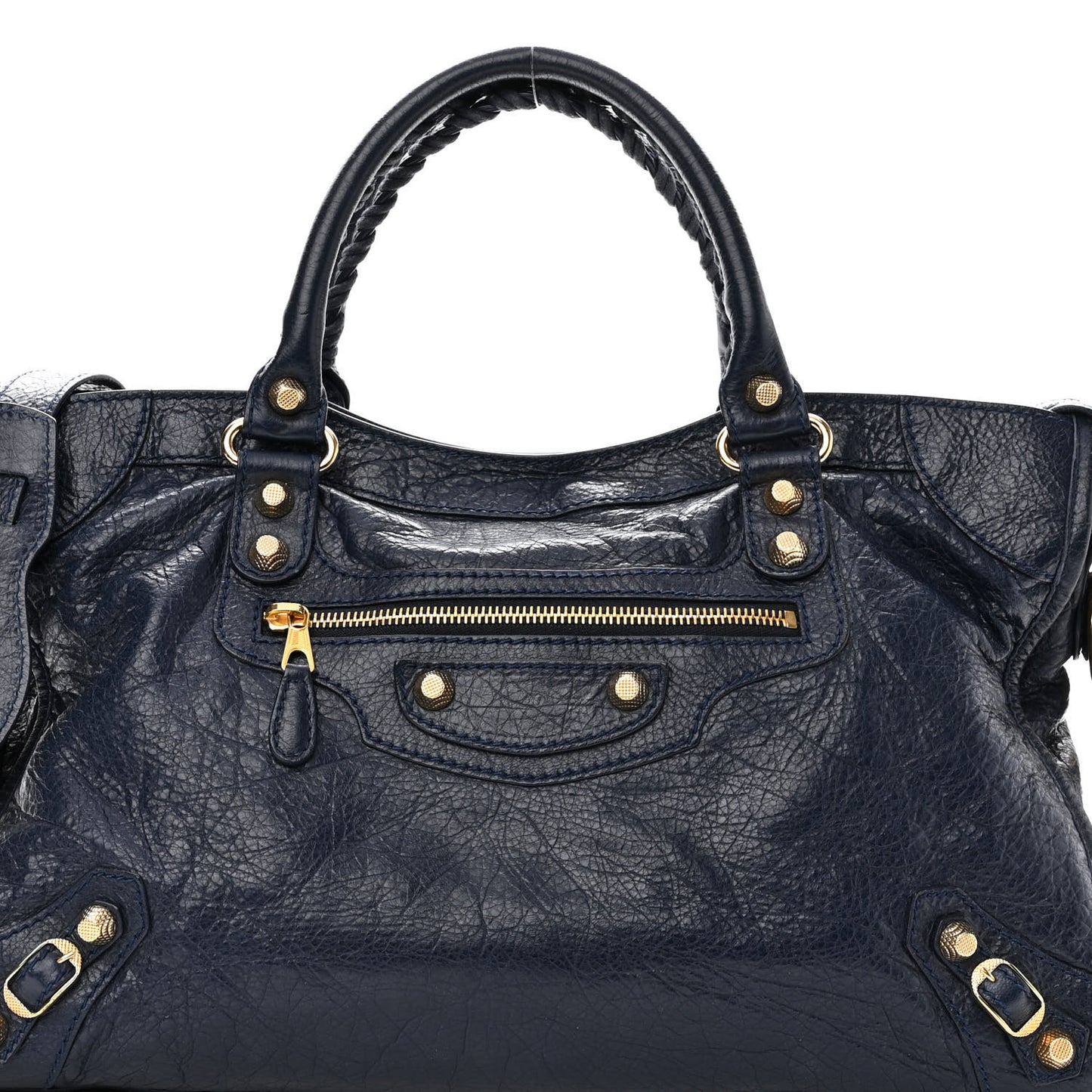 Agneau Giant 12 Gold Hardware City Bleu Obscur
