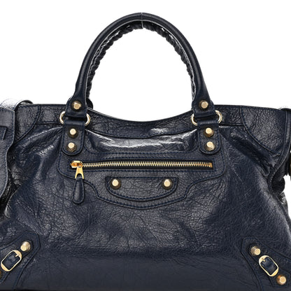 Balenciaga Agneau Giant 12 Gold Hardware City Bleu Obscur 8 of 10