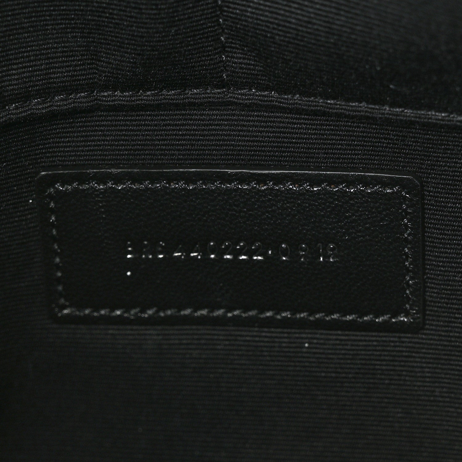 Saint Laurent Calfskin Matelasse Chevron Monogram Document Holder Black 7 of 7