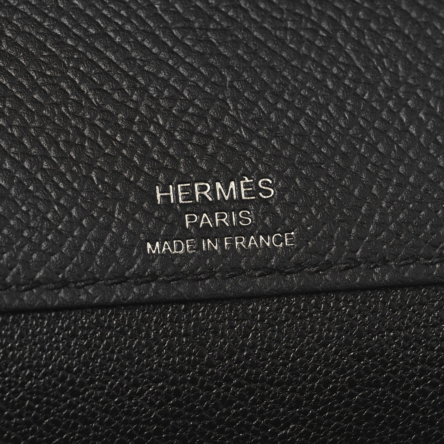 Hermes Epsom Kelly Depeches 25 Pouch Black 6 of 11