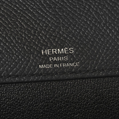 Hermes Epsom Kelly Depeches 25 Pouch Black 6 of 11