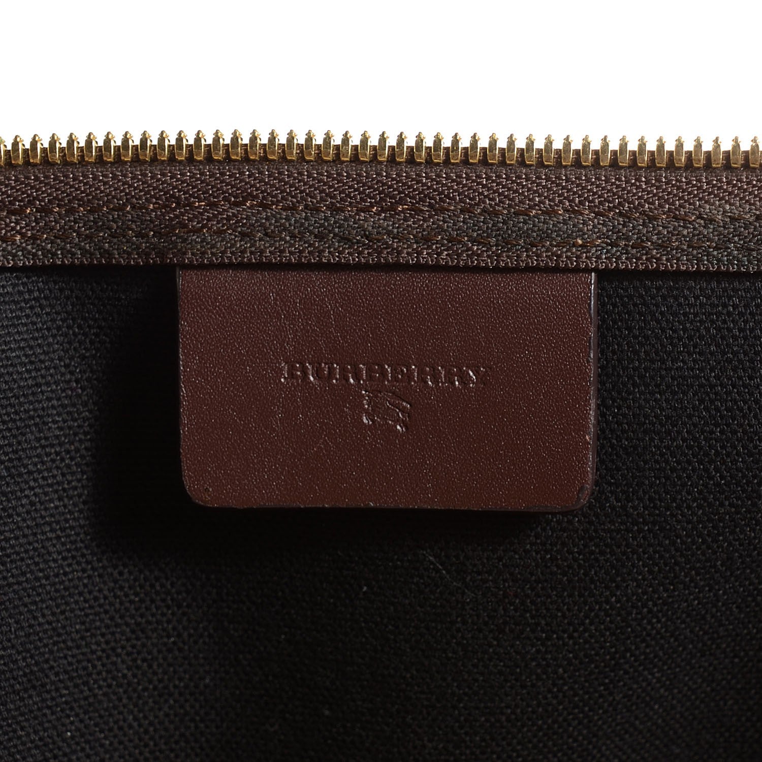 Burberry Haymarket Check Large Holdall Duffel Bag Brown 6 of 7