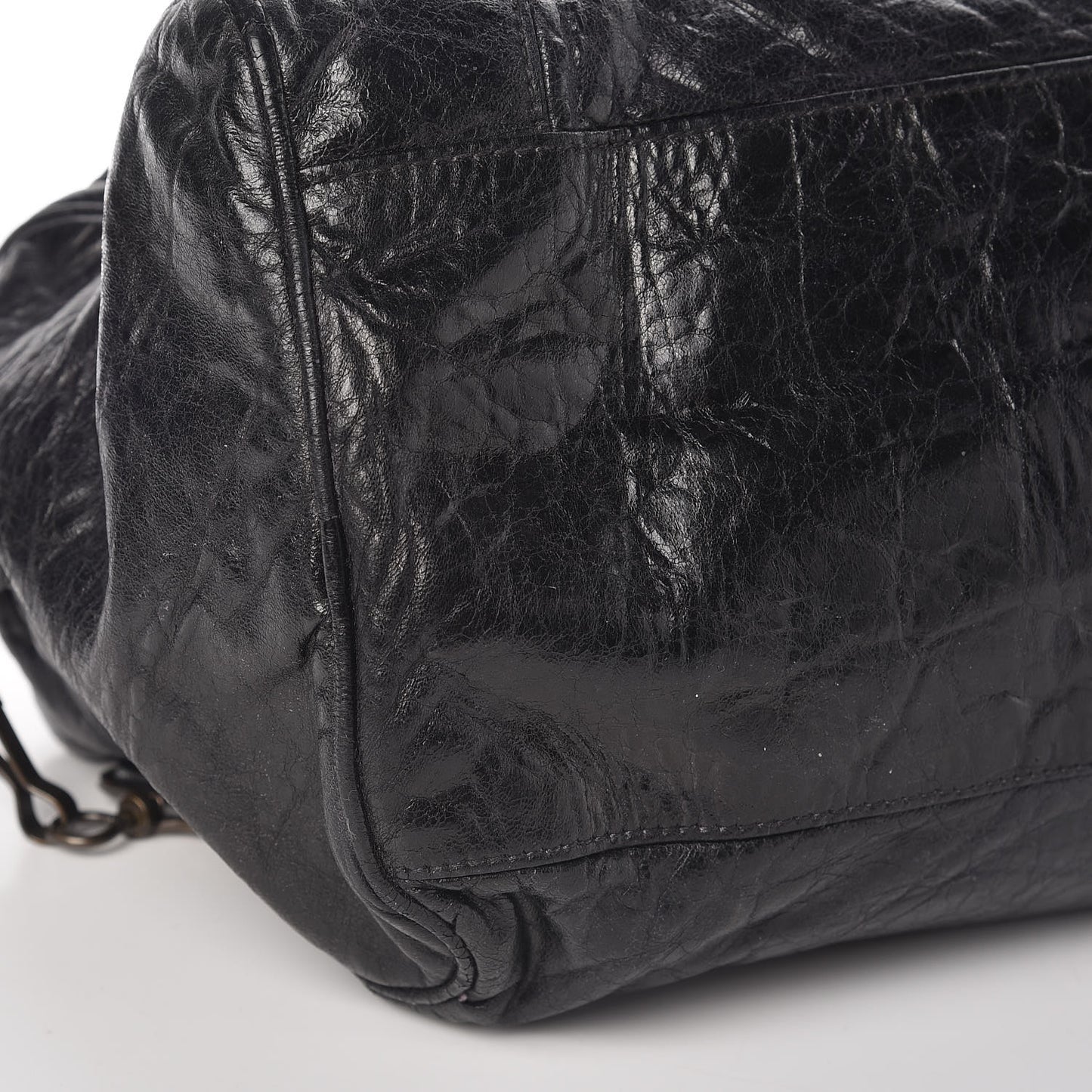 Chevre Classic Hardware Twiggy Black