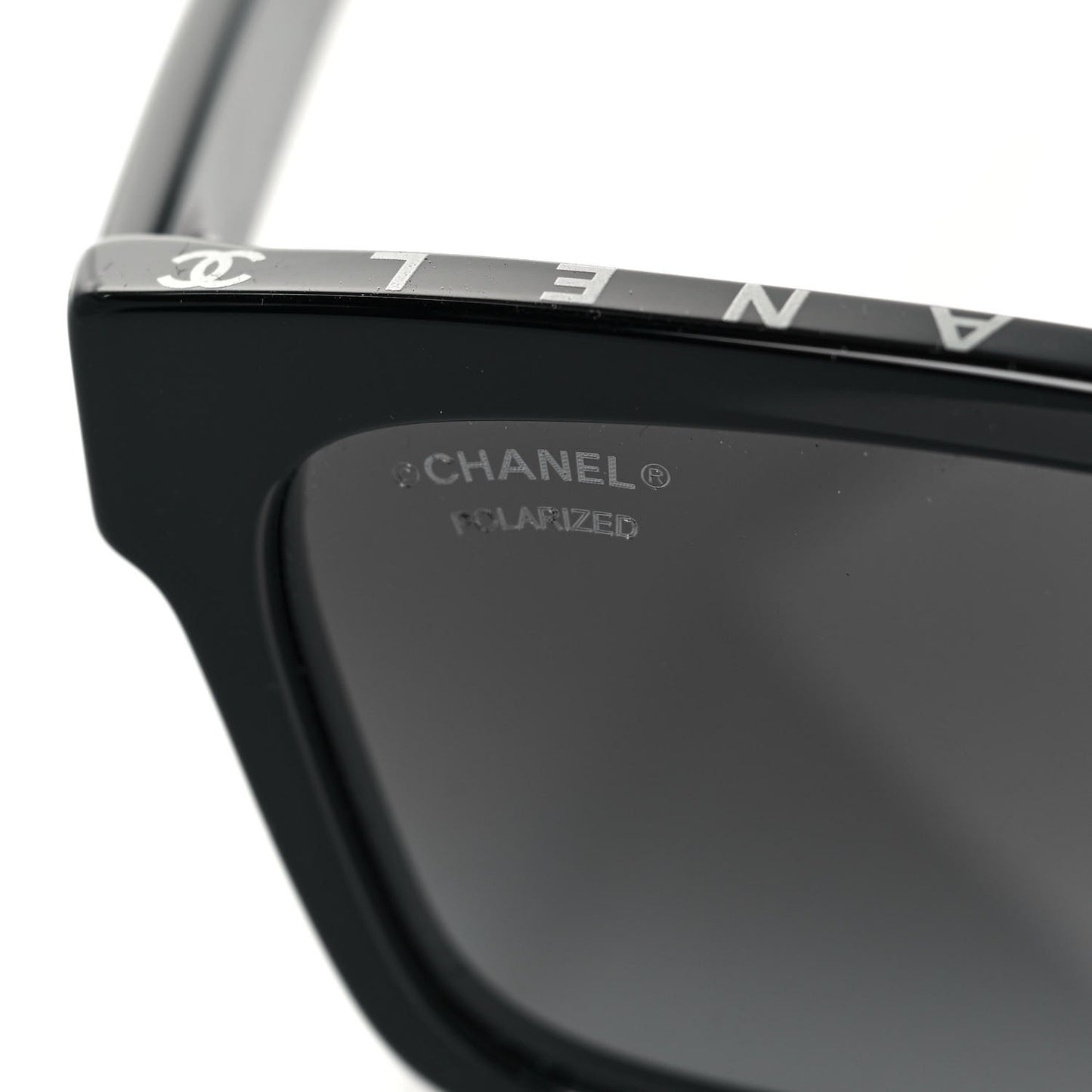 Acetate Polarized Square Sunglasses 5417-A Black